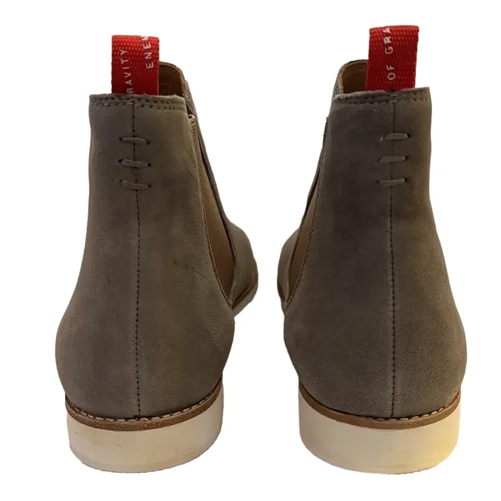 Rollie Chelsea Taupe Suede with Rose Gold Gusset Comfy Boot Size 40 - NWT